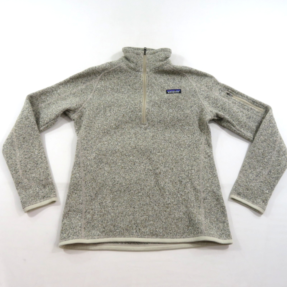 Patagonia Fleece Pullover Jacket Gray 1/3 Zip Women's Sz M